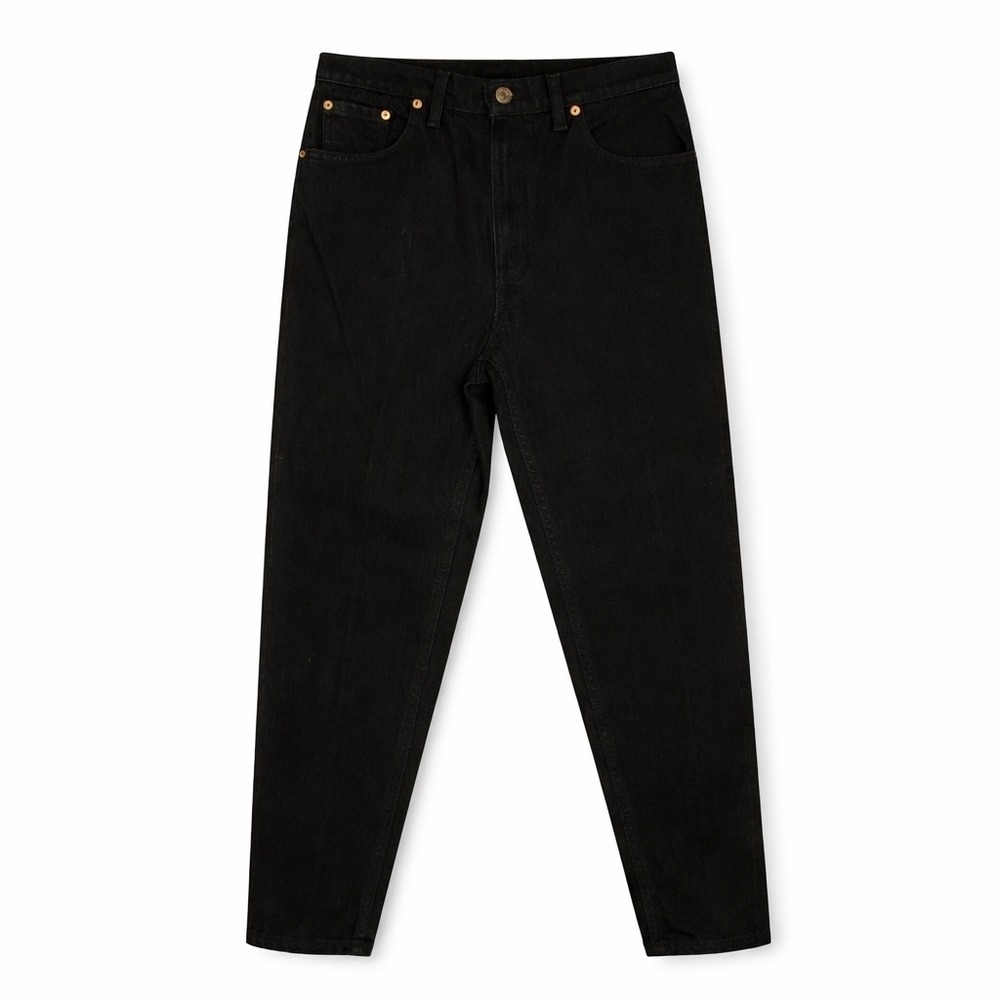 Vintage 90's Levi's 550 Relaxed Fit Tapered Jeans Black Size 9 Short